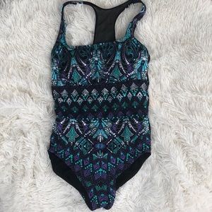 MULTI PRINTED ONE PIECE SWIMSUIT